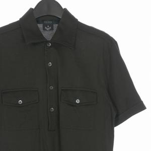 グッチ GUCCI トムフォード期 サファリ ジャージーポロシャツ カットソー 半袖 M ブラウン 茶 メンズ