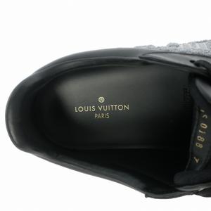 ルイヴィトン LOUIS VUITTON ルクセンブルクライン レザー×パイル スニーカー 靴 7 ブラック/グレー MS0188 メンズ
