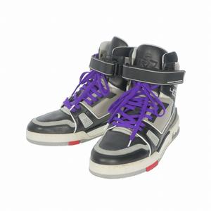ルイヴィトン LOUIS VUITTON 日本限定 LV ハイトップ トレイナー ハイカットスニーカー 靴 7 ディープパープル/ブラック/グレー CL0129 メンズ