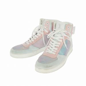 ルイヴィトン LOUIS VUITTON リヴォリライン ハイカットスニーカー 靴 7 ライトブルー/ピンク MS0149 メンズ