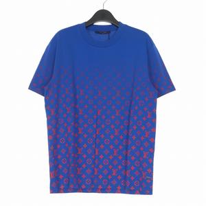 未使用品 ルイヴィトン LOUIS VUITTON 21AW モノグラム グラディエント Tシャツ カットソー 半袖 S ブルー 青 RM212Q NPG HKY46W 国内正規 メンズ