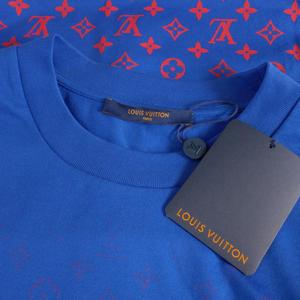 未使用品 ルイヴィトン LOUIS VUITTON 21AW モノグラム グラディエント Tシャツ カットソー 半袖 S ブルー 青 RM212Q NPG HKY46W 国内正規 メンズ