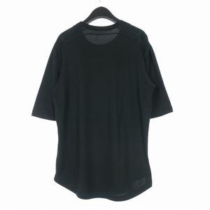 ルイヴィトン LOUIS VUITTON ロゴ刺繍 クルーネックTシャツ カットソー 半袖 S ブラック 黒 RM091 MOJR60JDO 国内正規 メンズ