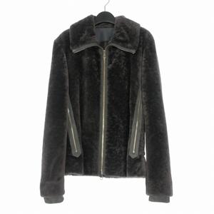 ルイヴィトン LOUIS VUITTON ムートンジャケット ブルゾン 長袖 48 ダークグレー RM082 MNLJ52KIB 国内正規 メンズ