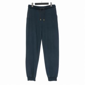 ルイヴィトン LOUIS VUITTON コットンシルク スウェットパンツ イージーパンツ L ネイビー 紺 RM252MQ UQQ HTY50W 国内正規 メンズ