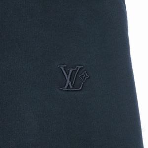 ルイヴィトン LOUIS VUITTON コットンシルク スウェットパンツ イージーパンツ L ネイビー 紺 RM252MQ UQQ HTY50W 国内正規 メンズ