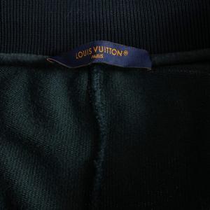 ルイヴィトン LOUIS VUITTON コットンシルク スウェットパンツ イージーパンツ L ネイビー 紺 RM252MQ UQQ HTY50W 国内正規 メンズ
