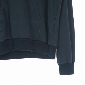 ルイヴィトン LOUIS VUITTON コットンシルク プルオーバーパーカー フーディ 長袖 L ネイビー 紺 RM252MQ UQQ HTY49W 国内正規 メンズ