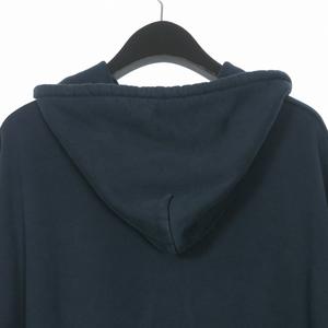 ルイヴィトン LOUIS VUITTON コットンシルク プルオーバーパーカー フーディ 長袖 L ネイビー 紺 RM252MQ UQQ HTY49W 国内正規 メンズ