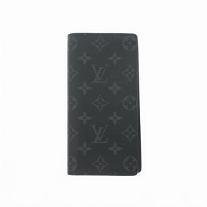 ルイヴィトン LOUIS VUITTON M61697 ポルトフォイユ･ブラザ モノグラム エクリプス キャンバス ロングウォレット 長財布 ノワール ブラック 黒 メンズ