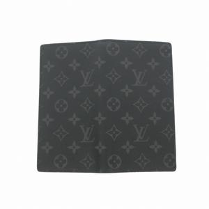 ルイヴィトン LOUIS VUITTON M61697 ポルトフォイユ･ブラザ モノグラム エクリプス キャンバス ロングウォレット 長財布 ノワール ブラック 黒 メンズ