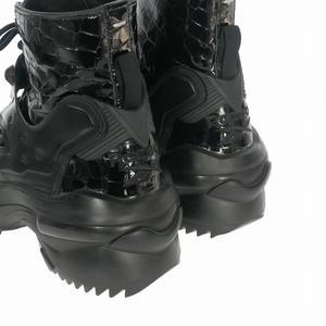 メゾンマルジェラ Maison Margiela × リーボック Reebok Tabi Instapump Fury 足袋 タビ インスタポンプフューリー スニーカー 靴 US8.5 26.5cm ブラック 黒 S34WU0024 メンズ