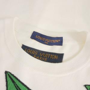 ルイヴィトン LOUIS VUITTON 23SS モノグラム コミックス インターシャニット 半袖 XL ホワイト 白 RM231 HA0 HON97W 国内正規 メンズ