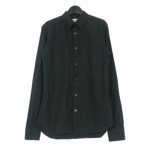 マルタンマルジェラ Martin Margiela 06SS 00's 本人期 ロングスリーブ ボタンダウンシャツ 長袖 2 ブラック 黒 28DL001 メンズ