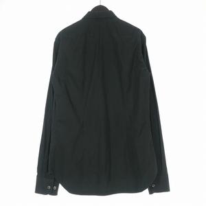 マルタンマルジェラ Martin Margiela 06SS 00's 本人期 ロングスリーブ ボタンダウンシャツ 長袖 2 ブラック 黒 28DL001 メンズ