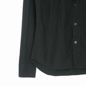 マルタンマルジェラ Martin Margiela 06SS 00's 本人期 ロングスリーブ ボタンダウンシャツ 長袖 2 ブラック 黒 28DL001 メンズ