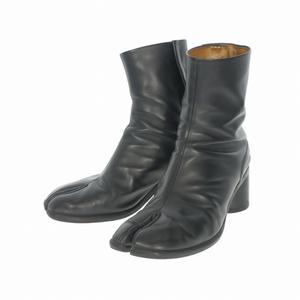 メゾンマルジェラ Maison Margiela TABI 足袋 タビブーツ レザー 6cmヒール 靴 43 ブラック 黒 メンズ