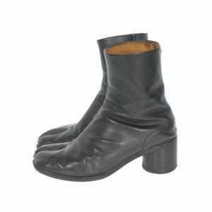 メゾンマルジェラ Maison Margiela TABI 足袋 タビブーツ レザー 6cmヒール 靴 43 ブラック 黒 メンズ