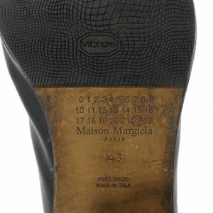 メゾンマルジェラ Maison Margiela TABI 足袋 タビブーツ レザー 6cmヒール 靴 43 ブラック 黒 メンズ