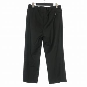 マルタンマルジェラ 14 Martin Margiela 14 09SS 本人期 タッククロップドパンツ ウールスラックス 46 ブラック 黒 28KA039 国内正規 メンズ