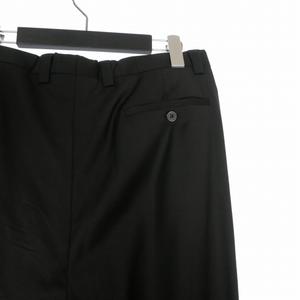 マルタンマルジェラ 14 Martin Margiela 14 09SS 本人期 タッククロップドパンツ ウールスラックス 46 ブラック 黒 28KA039 国内正規 メンズ