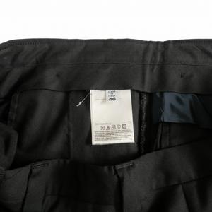 マルタンマルジェラ 14 Martin Margiela 14 09SS 本人期 タッククロップドパンツ ウールスラックス 46 ブラック 黒 28KA039 国内正規 メンズ