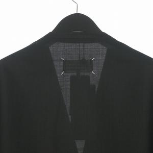 未使用品 メゾンマルジェラ Maison Margiela 25AW NO COLLAR JACKET ノーカラージャケット ブレザー 長袖 52 ブラック 黒 S50BN0447 国内正規 メンズ