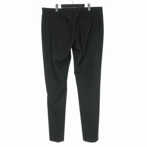 未使用品 メゾンマルジェラ Maison Margiela 25AW DRAWSTRING TROUSER テーパードパンツ スラックス 56 ブラック 黒 S50KA0530 国内正規 メンズ