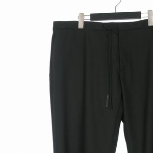 未使用品 メゾンマルジェラ Maison Margiela 25AW DRAWSTRING TROUSER テーパードパンツ スラックス 56 ブラック 黒 S50KA0530 国内正規 メンズ