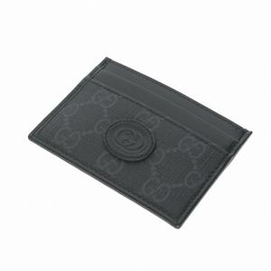 グッチ GUCCI インターロッキングG レザー カードケース 名刺入れ ブラック 黒 673002 メンズ