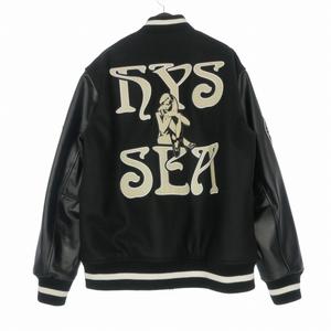 ヒステリックグラマー HYSTERIC GLAMOUR × ウィンダンシー WIND AND SEA 23AW バーシティジャケット スタジャン ブルゾン 長袖 XL ブラック 黒 メンズ