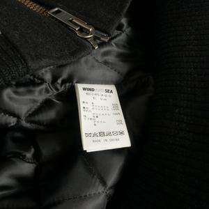 ヒステリックグラマー HYSTERIC GLAMOUR × ウィンダンシー WIND AND SEA 23AW バーシティジャケット スタジャン ブルゾン 長袖 XL ブラック 黒 メンズ