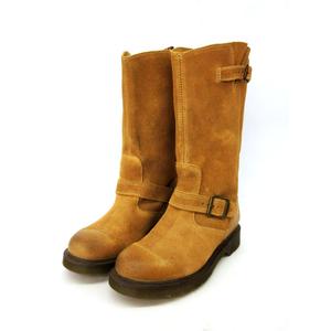 ドクターマーチン DR.MARTENS ブーツ エンジニア スエード 38 ベージュ 