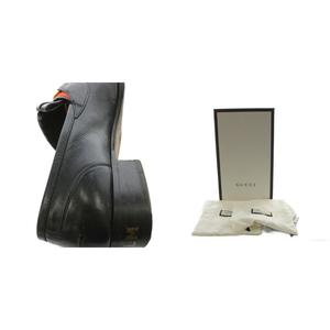 グッチ GUCCI ホースビット ローファー フリンジ レザー 8 黒 ブラック 699373 /AN メンズ