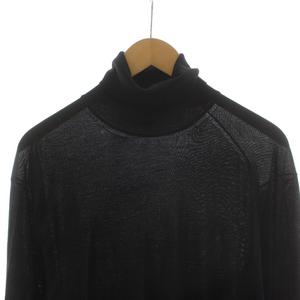 グッチ GUCCI ニット カットソー 長袖 刺繍 タートルネック ウール XXL 黒 ブラック 561006 X1438 /AN メンズ