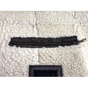 ヒューゴボス HUGO BOSS ムートン コート ジャケット レザー ボア 46