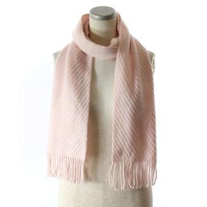 BURBERRY ピンク フリンジマフラー バーバリーブルーレーベル BURBERRY BLUE LABEL マフラー