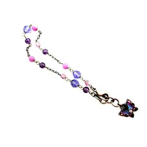 アナスイ ANNA SUI ブレスレット バタフライ モチーフ 紫 /DH3