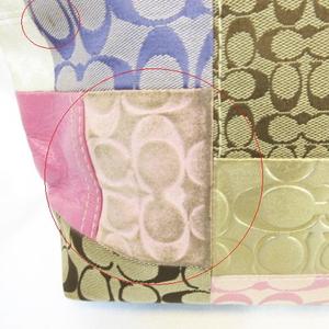 コーチ COACH 11711 シグネチャーストライプパッチワーク トートバッグ