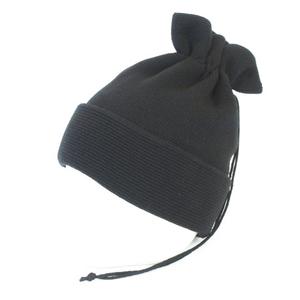 issey miyake ニットビーニー 帽子　極美品 イッセイミヤケ ISSEY MIYAKE 美品 巾着型 ニット帽 ウール キャップ