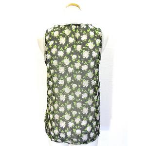 DOLCE & GABBANA フラワープリント タンクトップシルク