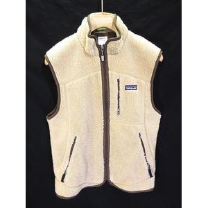 美品！patagonia フリースベスト S ベージュ メンズ S パタゴニアフリースベストベージュ