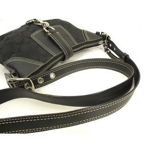 HH　COACH ブラックレザー 肩掛けバッグ コーチ COACH ショルダーバッグ スムース カーフ レザー