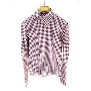 Vivienne Westwood 長袖シャツ 44 ピンク系チェック ヴィヴィアンウエストウッドマン Vivienne Westwood MAN 美品