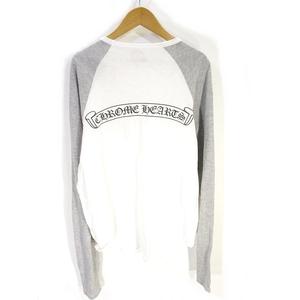 クロムハーツ CHROME HEARTS ラグラン Tシャツ 長袖 プリント ホワイト