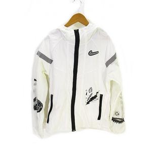 ナイキ　トラックジャケット　ナイロン　白　ジップアップ　XL　ジャージ　4826 ナイキ NIKE スポーツ ウェア トラック ジャケット ランニング 長袖
