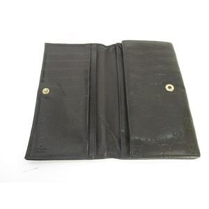 Gucci 長財布 グッチ GUCCI 折りたたみ 長財布 レザー シマ 黒 ブラック