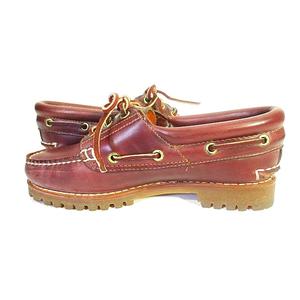 ティンバーランド Timberland 51309W レザー デッキ シューズ 赤茶色