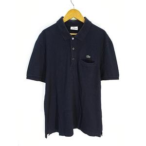 LACOSTE ネイビー 半袖ポロシャツ ラコステ LACOSTE ポロ シャツ 半袖 ネイビー 紺 size 4 国内