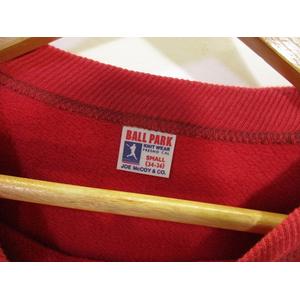 ジョーマッコイ JOE McCOY スウェット トレーナー 長袖 プリント 赤